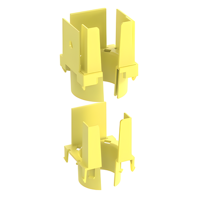 PANDUIT FIDT2X2LYL - Tapa de Salida para Tubo Corrugado / 1.5 in (38 mm) / Para Canaleta 2x2 FiberRunner™ / ABS / Color Amarillo | SIERRA STORE