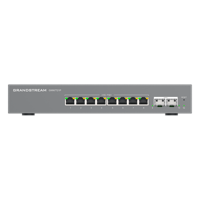 Switch L2 Lite Administrable de 10 Puertos / 8 Puertos Ethernet 2.5 Gbps / 2 Puertos SFP+ 10 Gbps / PoE+ 802.3af/at / VLAN 802.1Q / | SIERRA STORE