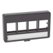 PANDUIT NK4MFLBL - Placa de Mobiliario Modular / 4 Puertos Keystone / Salida Plana / 2.9" x 1.77" (73.66 x 44.95 mm) / Color Negro | SIERRA STORE