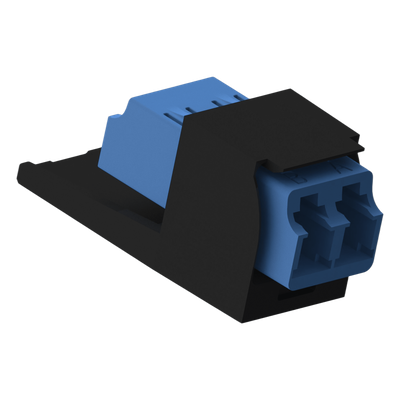 PANDUIT CMDSLCZBL - Módulo Acoplador LC Duplex / Fibra Monomodo OS1/OS2 / Cerámica Zirconia / 1 Espacio Mini-Com | SIERRA STORE