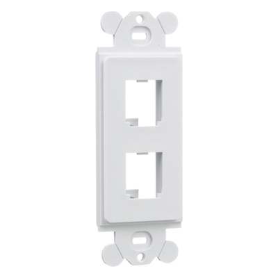 PANDUIT CFG2WH - Marco de Módulo Dúplex / 2 Espacios Mini-Com / Para Placas GFCI Estándar / Color Blanco | SIERRA STORE