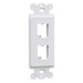 PANDUIT CFG2WH - Marco de Módulo Dúplex / 2 Espacios Mini-Com / Para Placas GFCI Estándar / Color Blanco | SIERRA STORE