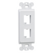 PANDUIT CFG2WH - Marco de Módulo Dúplex / 2 Espacios Mini-Com / Para Placas GFCI Estándar / Color Blanco | SIERRA STORE