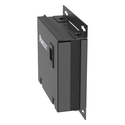 PANDUIT CPB6BL - Caja de Consolidación / 6 Puertos Mini-Com / Acero / 7 x 7 x 2.5 in / Montaje Piso-Pared-Techo / Negro | SIERRA STORE