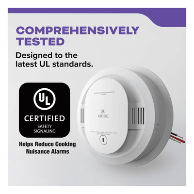 Alarma Combinada de Humo y CO / 120V CA con Respaldo de Batería / Interconectable / Paquete de 6 Unidades | SIERRA STORE