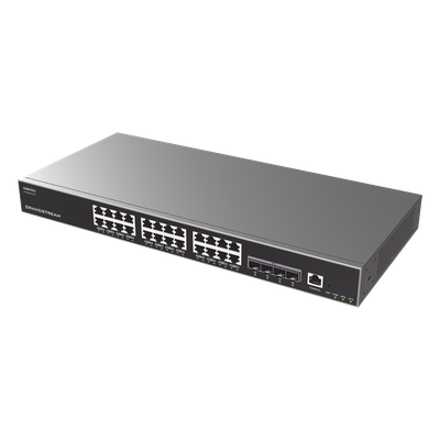Switch Capa 3 Administrable / 24 Puertos Gigabit / 4 SFP+ 10G / 128 Gbps Capacidad Conmutación / 95.2 Mpps / Rack 1U | SIERRA STORE