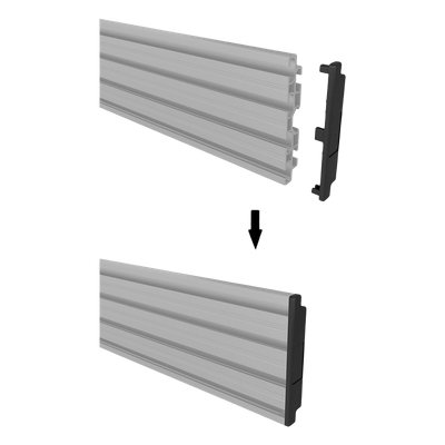 EPCOM INDUSTRIAL SDJH150B - Riel de Aluminio para Videowall / Longitud 1750 mm (5.74 ft) / Ancho 120 mm / Espesor 9 mm / Diseño U / | SIERRA STORE