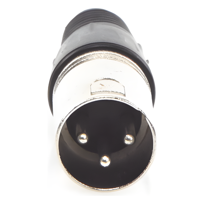 Conector XLR / 3 Pines Macho / Rango Térmico -30°C a +80°C / Corriente 16 A / Diámetro Cable 3.5-8.0 mm | SIERRA STORE