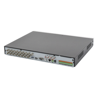 DVR 16 Canales TurboHD + 16 Canales IP / 8 Megapixel (4K) / Acusense (Evita Falsas Alarmas) / Audio por Coaxitron / 2 Bahías de Disco | SIERRA STORE
