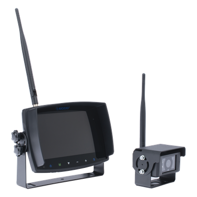 Sistema de Reversa Inalámbrico / Monitor Táctil 7" / Cámara IR CMOS / 2.4 GHz / 4 Canales / Grabación SD | SIERRA STORE