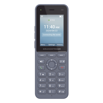 Teléfono IP Inalámbrico / Wi-Fi 6 Dual Band / 3 Cuentas SIP / 3 Líneas / Voz HD / Bluetooth / Pantalla 2.4" / Batería 3000 mAh | SIERRA STORE