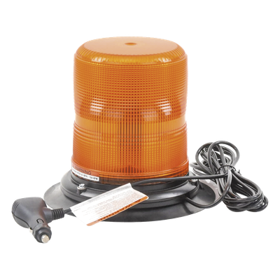 Baliza LED de Advertencia / 7 Pulgadas / Ámbar / SAE Clase I / 11 Patrones de Destello / 12-24 VDC / Montaje Magnético | SIERRA STORE
