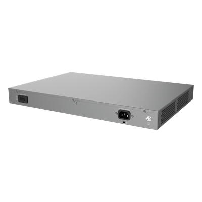 Switch Administrable L2++ / 24 Puertos Gigabit PoE++ 400W / 2 SFP+ / 88 Gbps / 65.472 Mpps / VLAN 4K / QoS Avanzado | SIERRA STORE