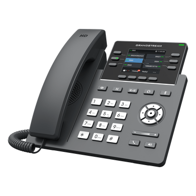Teléfono IP / 6 Líneas SIP / Wi-Fi 6 Doble Banda / Bluetooth / 24 Teclas BLF Virtuales / Pantalla LCD 2.8" / 2 Puertos Gigabit | SIERRA STORE