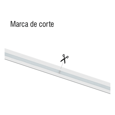 Manguera LED Luminosa / Resina Transparente IP65 / 50 m / 110V CA 4.2 A / 500 W / 6500 K / 164 pies / Corte cada 100 cm | SIERRA STORE