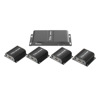 Kit Divisor y Extensor HDMI (Extender Splitter)  / Divide 1 Fuente HDMI a 4 Pantallas / Extiende la señal HDMI hasta 40 m / Resolución | SIERRA STORE