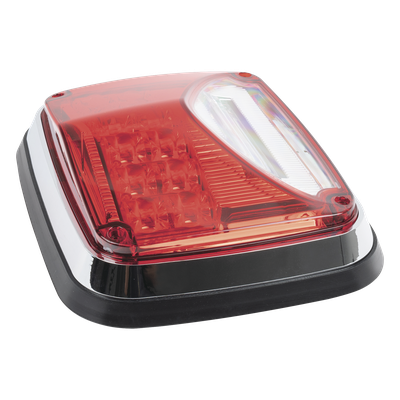 Luz de Advertencia LED / 8 X 6" / Color Rojo / Luz de Trabajo Blanca 12 W / 11 Patrones de Destello / IP67 / 12-30 VCC | SIERRA STORE