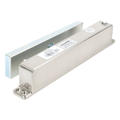 ACCESSPRO MAG600H - Chapa Magnética Electromagnética / 600 lbs (272 kg) / Montaje Superficial / IP68 / Dual 12V/24V DC / -10°C a +55°C | SIERRA STORE