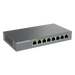 Switch Administrable Capa 2 Lite / 8 Puertos Gigabit / 4 Puertos PoE+ / 32 VLAN / QoS / GDMS Cloud / Montaje Pared y Escritorio | SIERRA STORE