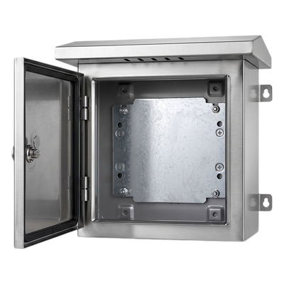 Gabinete para Exteriores de Acero Inoxidable SUS201 / Cilindrico con Techo Inclinado / Ø305 x 195 x 315 mm (12.0 x 7.7 x 12.4 in) / | SIERRA STORE