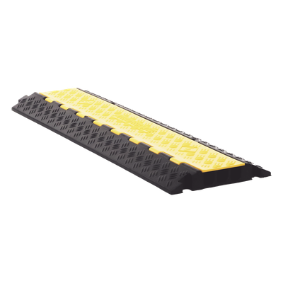 ACCESSPRO AC903-V2 - Protector de Cable / 3 Canales / Carga 5 Toneladas / Canal 30x30 mm / Base Goma y Tapa Plástico / 90 cm Largo / | SIERRA STORE