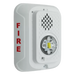 Sirena con Estrobo LED / Montaje en Pared / 2 Hilos / Candela Seleccionable 15-185 cd / Compatible SpectrAlert | SIERRA STORE