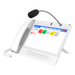 Teléfono IP Empresarial / 20 Líneas SIP / Pantalla Táctil 10.1' HD / Wi-Fi 5 / Bluetooth 4.2 / PoE / Multicast Voceo / Cámara Full HD | SIERRA STORE