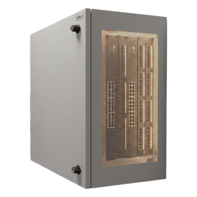 Gabinete de Pared 12U / Acero 1.9 mm / Puerta L 120° / Rack 19" / RAL 7035 / 1219 x 610 x 313 mm | SIERRA STORE