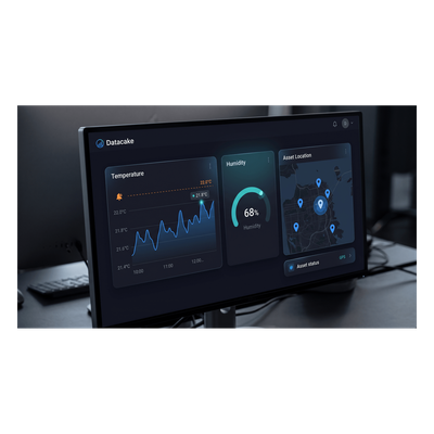 Plataforma IoT / Licencia Anual / Sin Código / LoRaWAN + MQTT + Webhook / Dashboards Personalizables / Alertas Inteligentes | SIERRA STORE