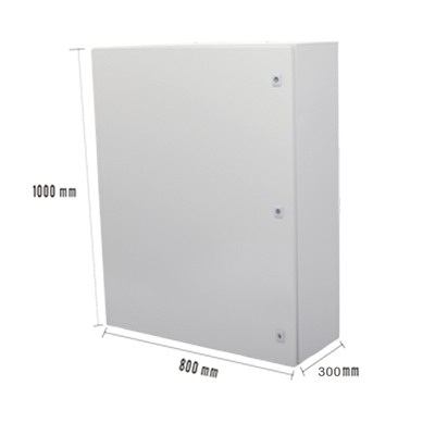 Gabinete de Acero IP66 Uso en Intemperie (800 x 1000 x 300 mm) con Placa Trasera Interior Metálica y Compuerta Inferior Atornillable | SIERRA STORE