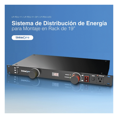 LINKEDPRO BY EPCOM LP-PDU-11LED - PDU para Rack / 11 Salidas NEMA 5-15R / 15 Amp / 120 Vca / Montaje Horizontal 1U / 19 in / LED de | SIERRA STORE