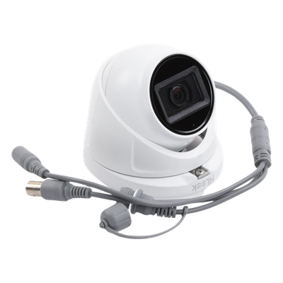HiLook by HIKVISION THC-T120-MS - Cámara Turret TURBOHD / 2 Megapixel 1080p / Gran Angular 106.4° / IR EXIR 30 m (98.4 ft) / Audio por | SIERRA STORE