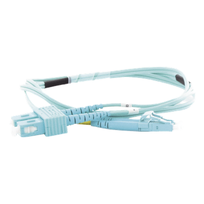 LINKEDPRO BY EPCOM LP-FOM3-LCSC-R01 - Jumper de Fibra Óptica / Multimodo OM3 50/125 / LC-SC Dúplex / OFNR Riser / 2.0 mm / 1 m (3.28 | SIERRA STORE