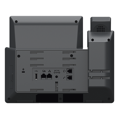 Teléfono IP Carrier-Grade / 14 Líneas SIP / 6 Cuentas / Wi-Fi Dual-Band 802.11ac / Pantalla LCD 5" / Puertos Gigabit / PoE / Audio | SIERRA STORE