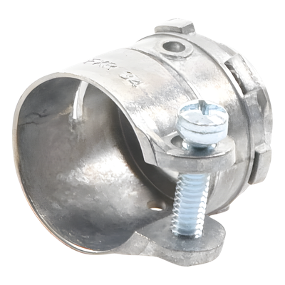 Conector Recto para Tubo Flexible / 3/4" (19 mm) / Diámetro 32 mm / Longitud 36 mm / Acabado Bruñido Brillante / NEMA FB-1 / UL 514B | SIERRA STORE