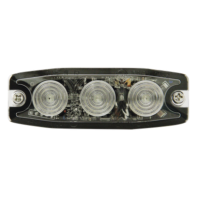 Luz Auxiliar de Advertencia / 3 LED / Ámbar / SAE Clase 1 / Multivoltaje 12~24 VCC / Perfil 6.6 mm (0.26") / Memoria No Volátil | SIERRA STORE
