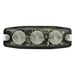Luz Auxiliar de Advertencia / 3 LED / Ámbar / SAE Clase 1 / Multivoltaje 12~24 VCC / Perfil 6.6 mm (0.26") / Memoria No Volátil | SIERRA STORE