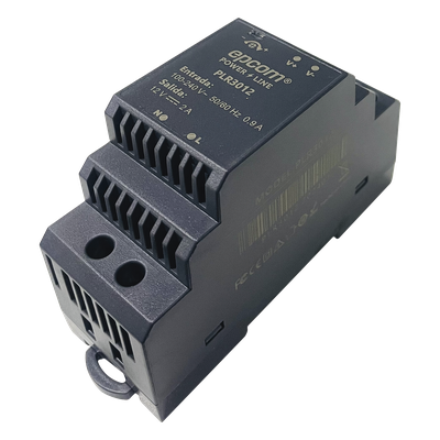 Fuente de poder DIN Riel / 15 Vcc / 2 A / 30 W / Entrada 100-240 Vca / Terminales 5.5 x 2.5 mm / -20°C a 45°C / 3.7 x 1.4 x 2.3 | SIERRA STORE