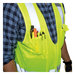 Chaleco de seguridad reflectante / Talla XL / ANSI/ISEA 107-2015 Tipo R Clase 2 / Pecho 44''-50'' (111,8-127 cm) / Amarillo alta | SIERRA STORE