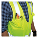 Chaleco de seguridad reflectante / Talla XL / ANSI/ISEA 107-2015 Tipo R Clase 2 / Pecho 44''-50'' (111,8-127 cm) / Amarillo alta | SIERRA STORE
