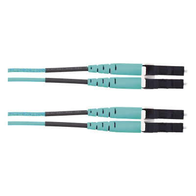 PANDUIT FX2ELLNLNSNM010 - Jumper de Fibra Óptica / Multimodo OM3 50/125 / LC-LC Dúplex / LSZH / 10 m (32.81 ft) / Aqua | SIERRA STORE