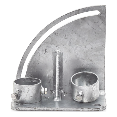 Base para Mástil / Ajuste de Ángulo 0° a 60° / Acero Galvanizado / Mástil 1 | SIERRA STORE