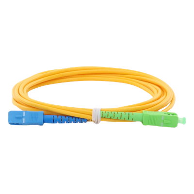 LINKEDPRO BY EPCOM LPSM3SCUSCAS3 - Jumper de Fibra Óptica Monomodo / SC/UPC-SC/APC / Simplex / 3 m (9.84 pies) / 3 mm / PVC Amarillo | SIERRA STORE