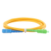 LINKEDPRO BY EPCOM LPSM3SCUSCAS3 - Jumper de Fibra Óptica Monomodo / SC/UPC-SC/APC / Simplex / 3 m (9.84 pies) / 3 mm / PVC Amarillo | SIERRA STORE