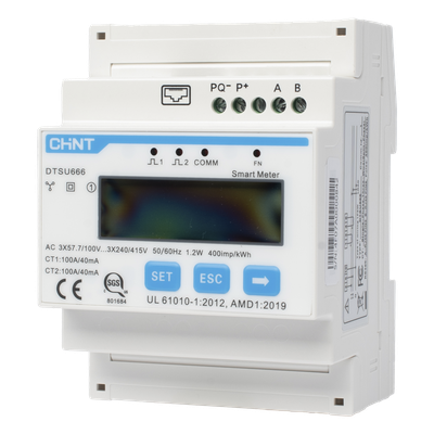 Medidor de Energía Inteligente / Monitoreo con TC Externos 100 A / Inyección Cero / Integración Cloud / Compatible con Microinversores | SIERRA STORE