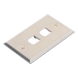 PANDUIT CFP2SY - Placa de Pared Vertical / Acero Inoxidable Grado 304 / 2 Puertos Mini-Com / 2.75 x 4.5 pulgadas | SIERRA STORE