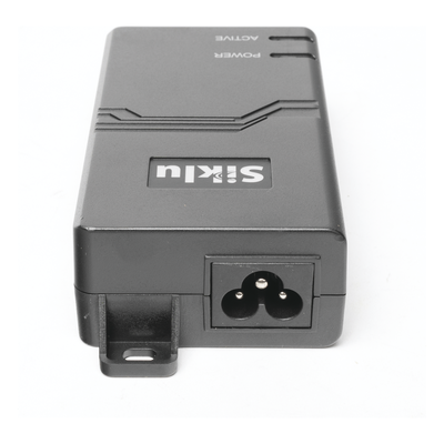 Inyector PoE Pasivo, 1 Gbps, 60 W, 55 Vcc, 100-240 Vca, Cable CA | SIERRA STORE