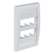 PANDUIT CFPE6WHY - Placa de Pared Vertical Ejecutiva / 6 Puertos Mini-Com / Perfil Elevado / 69.8 x 114.3 mm (2.75 x 4.5 pulg.) / | SIERRA STORE