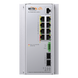 Switch Industrial Administrable / 8 Puertos PoE Gigabit / 2 SFP / 240 W / -40 a 80 °C / 6 kV Protección | SIERRA STORE