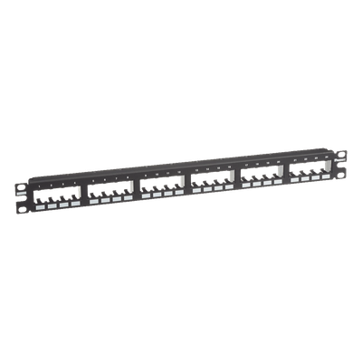PANDUIT CPP24FMWBLY - Panel de Parcheo Modular / 24 Puertos / 1UR / Montaje al Ras / 19" o 23" / Sin Blindaje / CRS y ABS | SIERRA STORE